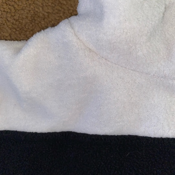 Vintage 80’s north Crest Quarter Fleece Red/black/white Size XL but more L - Picture 3 of 4